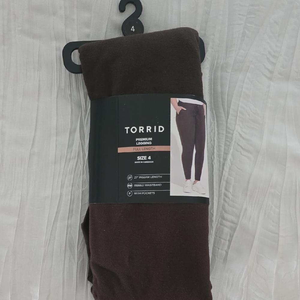 Torrid Full Length Leggings - Dark Brown